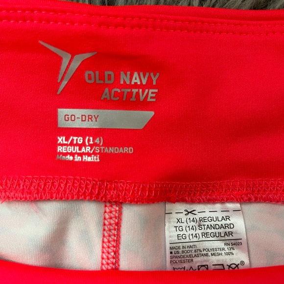 New with Tags Girl’s Size 14 Old Navy Active Go-Dry Capri Length Tights - Picture 5 of 5
